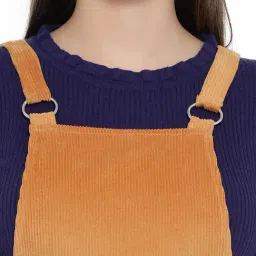 Oxolloxo Yellow Camel Nelly Corduroy Dress image 5