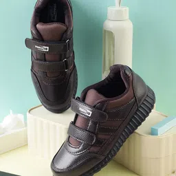 LIBERTY Velcro Closure School Shoes - Brown-picture-36