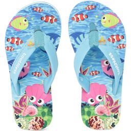 Toothless Sea Life Slip On Flip Flops - Blue-picture-38