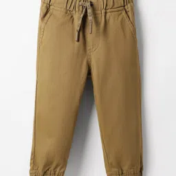 UCB Cotton Woven Full Length Solid Trouser - Khaki-picture-22