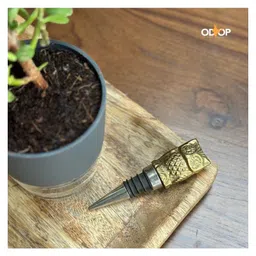 Pravaah India Ullook Wine Stopper Solid Brass Handmade-picture-10