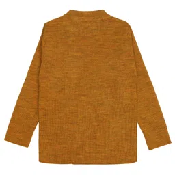 Elefantino Full Sleeves Solid Sweater - Mustard image 3