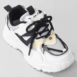 Oh! Pair Sneakers with Lace Up Closure - Black image 3