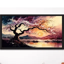 DEKORSTATION Purple Canvas Wall Art-image-0