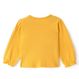 Doodle Poodle Single Jersey Knit Full Sleeves Text Printed Tops Pack of 2 - Red & Yellow image 5