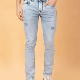 Being Human Blue Skinny Fit Distressed Jeans-picture-29