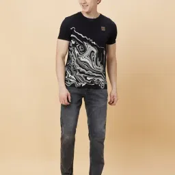 Being Human Black Regular Fit Printed T-Shirts image 5