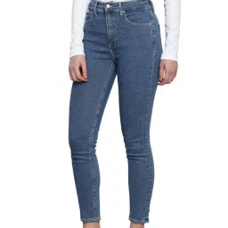 CALVIN KLEIN SP24J 079 MID BLUE Cotton Mid Rise Jeans image 3