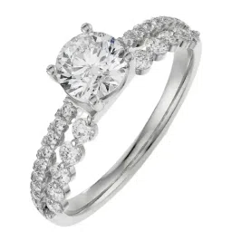 Emori 18k White Gold & Diamond Radiant Ashley Ring-picture-40