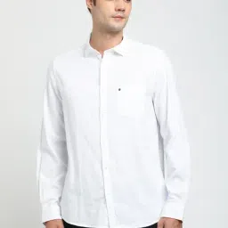 Turtle White Cotton Slim Fit Shirt-picture-39