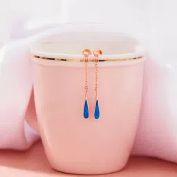 P.N.Gadgil Jewellers 18K Celeste Drizzle Drops & Dangler Gold Earring for Kids-image-92