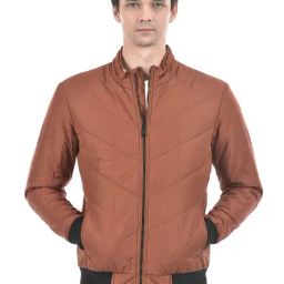 Numero Uno Rust Regular Fit Quilted Jacket-picture-36
