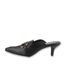 Catwalk Women's Black Mule Shoes image 3