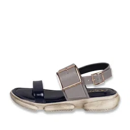 Catwalk Women's Blue Back Strap Wedges image 3