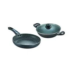 Prestige Omega Deluxe Black Aluminium 2 Piece Cookware Set (1000 ml)-image-58