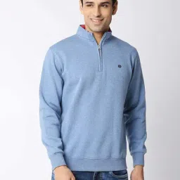 Dragon Hill Light Blue Full Sleeves Mock Collar Sweatshirt-picture-38