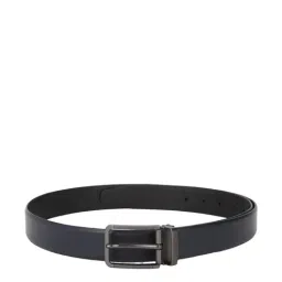 Van Heusen Navy Leather Solid Reversible Belt for Men-picture-13