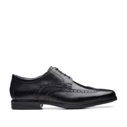 Clarks Men's Howard Wing Black Brogue Shoes-picture-21