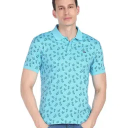AD by Arvind Sky Blue Polo T-Shirt-picture-24