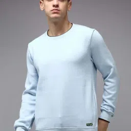 showoffff Showoff Blue Cotton Regular Fit Sweatshirt-picture-47