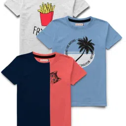 HELLCAT Multicolor Printed T-Shirt (Pack Of 3)-picture-35