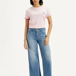 Levi's Women's Mid Rise 318 Flared Blue Jeans-picture-33