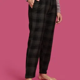 Kryptic Green Cotton Relaxed Fit Printed Lounge Pants image 3