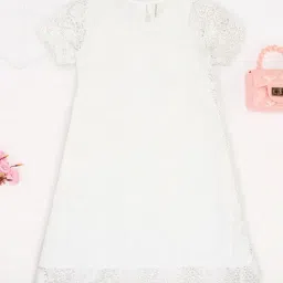 Pantaloons Junior Girls White Dress-image-79