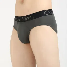 CALVIN KLEIN Grey Grey Mid Rise Briefs image 3