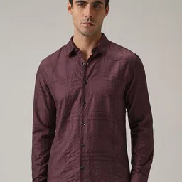 Banana Club Men Classic Slim Fit Opaque Casual Shirt-picture-35