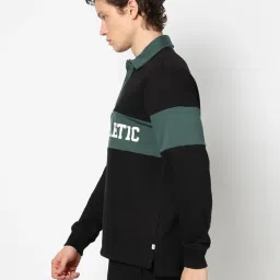 GAP Black Regular Fit Striped Sweatshirt image 3