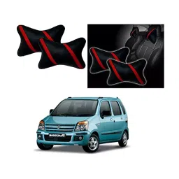 Auto Pearl Strip Red Car Neck Cushion/Neck Pillow Compatible with Maruti Suzuki WagonR 2006 2010-picture-14