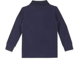 U.S. Polo Assn. Boys Navy Logo Print Polo T-Shirt image 2