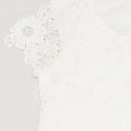 Pantaloons Junior Girls White Dress image 4