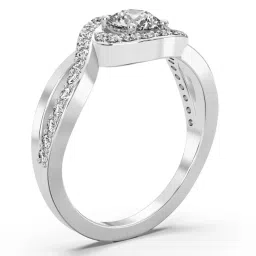 Emori 14k Yellow Gold & Diamond Infinity Solitaire Ring image 3