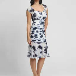 Forever 21 White Printed Bodycon Dress image 3
