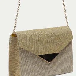 Code by Lifestyle Gold Envelope Clutch image 3