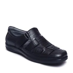 Zoom Shoes Men's Black Fisherman Sandals image 3
