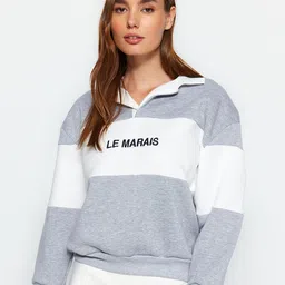 Trendyol Women Colourblocked Sweatshirt-picture-20