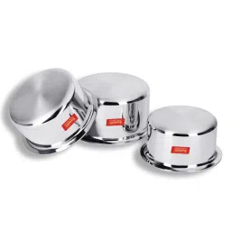 Sumeet Elegant Design Silver Aluminium Cookware Set image 3