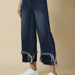 Allen Solly Blue Cotton Regular Fit Mid Rise Jeans image 3