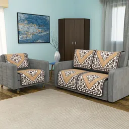 Aura Brown Cotton Sofa Cover-picture-18
