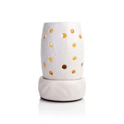 IRIS White Ceramic Home Fragrances Electric Vaporizer With 40 Watt Electric Bulb image 3