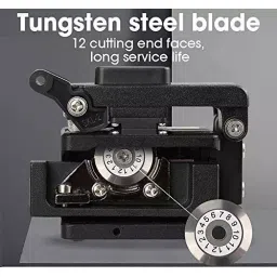 Corslet Optical Fiber Cleaver SKL-60S Ftth Optical Fiber Cleaver Cutter Cable Cutting 12 Surface Blade image 3