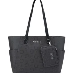 Guess Charcoal Grey Granby Logo Tote-picture-18