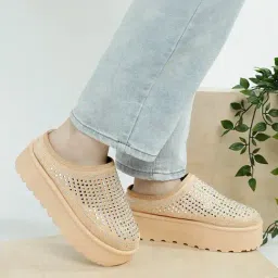 London Rag Women's Beige Mule Shoes-picture-14