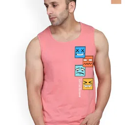 SLOWLORIS Pack Of 2 Printed Innerwear Vests SL26 COMBO (LOUD BLKRST) (JUST PEACH)-picture-19