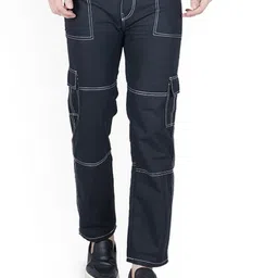LINARIA Men Classic Tapered Fit Highly Distressed Jeans-image-37