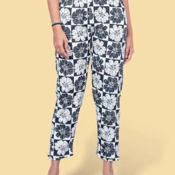 Kryptic Grey & Black Cotton Regular Fit Printed Lounge Pants-picture-25