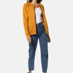 Campus Sutra Mustard Full Sleeves Sweatshirt image 4